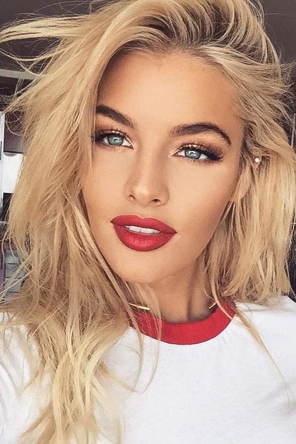 What color lipstick goes best with blond hair? Quora