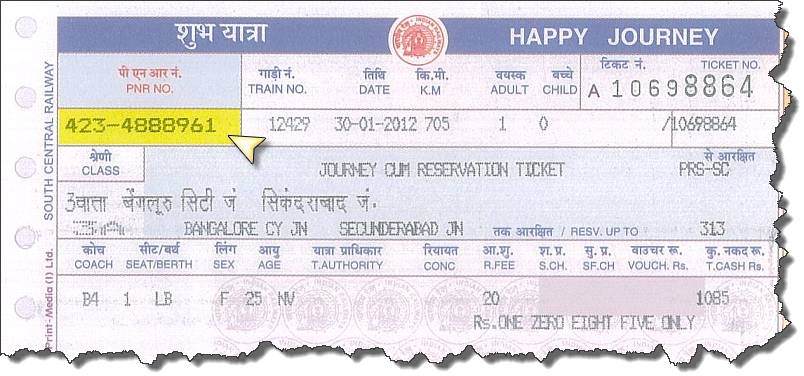 What Is The Pnr And Pnr Status? - Quora