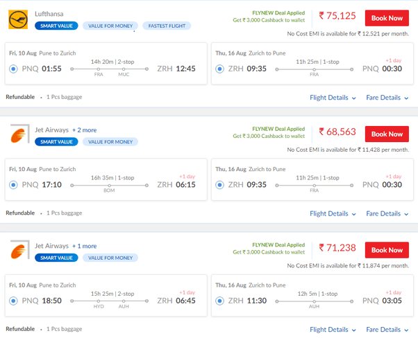 How much does it cost to travel to Switzerland from India? Quora