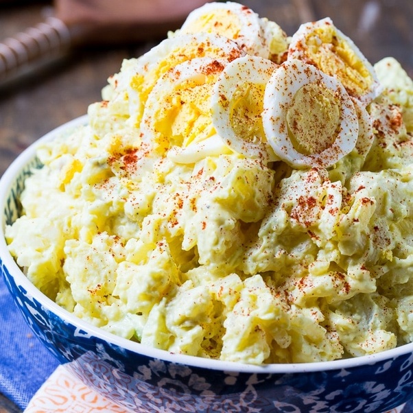 Potato salad is widely believed to have originated in germany, spreading largely throughout europe, european colonies and later asia. What's special about black Americans' potato salad? - Quora