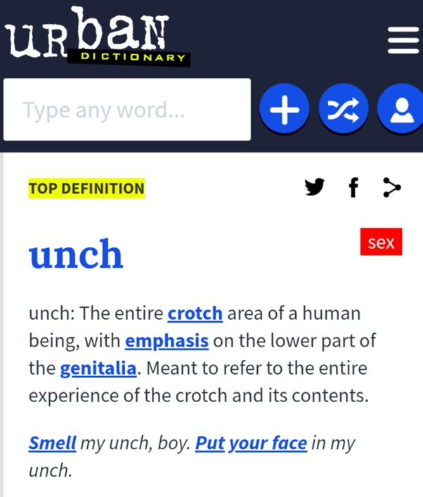 Apa arti dan asal kata 'unch'? Quora