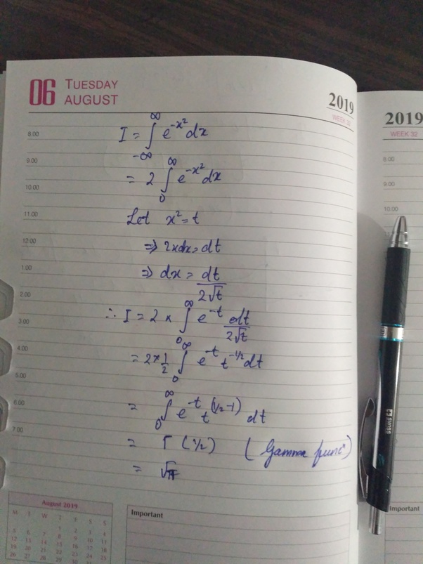 How to evaluate the integral [math] \int_{\infty}^{\infty} e^{x^2