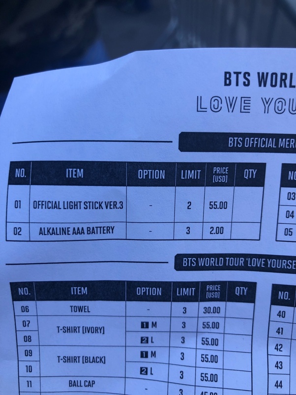 Do Bts Sell Army Bombs At Concerts BTSRYMA