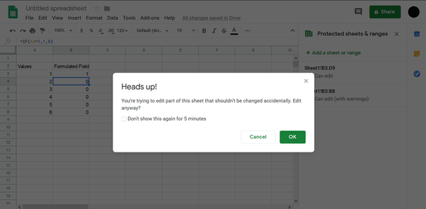 Is it possible to “lock” a row or column in Google Sheets like you can
