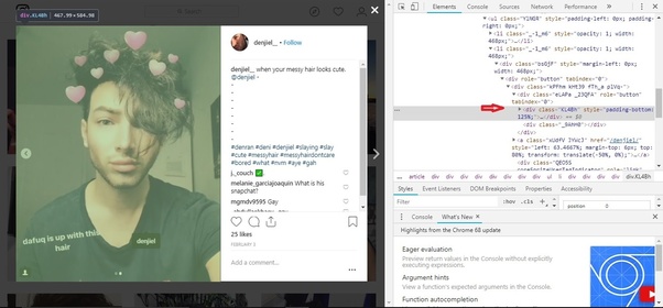How to download only one specific picture from multiple picture post on