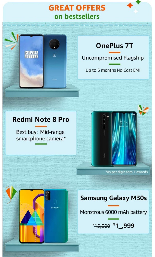 What are the products to buy in Amazon Great Indian Sale 2020, and when