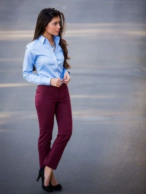 What pants goes with a skyblue shirt? Quora