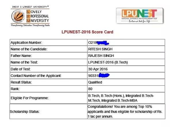 What were your LPU NEST marks and rank; which engineering branch did