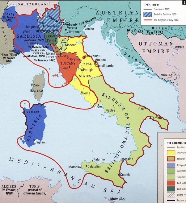 19Th Century Italy Map Why did other European powers allow Italy to be unified in the 19th