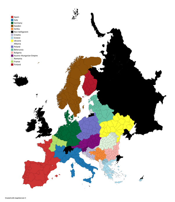 If every country in Europe fought eachother in a Battle Royale, with no allies, how would it go