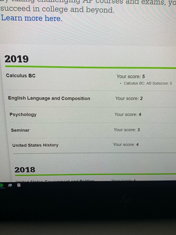 What do you think you’ll get on the AP tests you took this