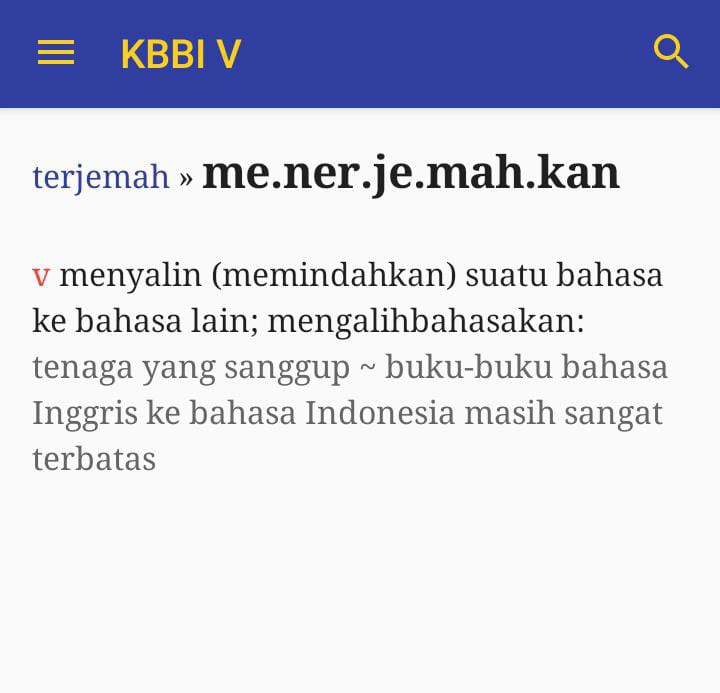 Manakah yang benar, menterjemahkan atau menerjemahkan? - Quora