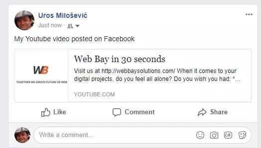 In this video we learn how to share a youtube video onto our facebook business page. How Can One Post A Youtube Video On Your Facebook Fanpage That Is Playing There Not In A New Tab Quora