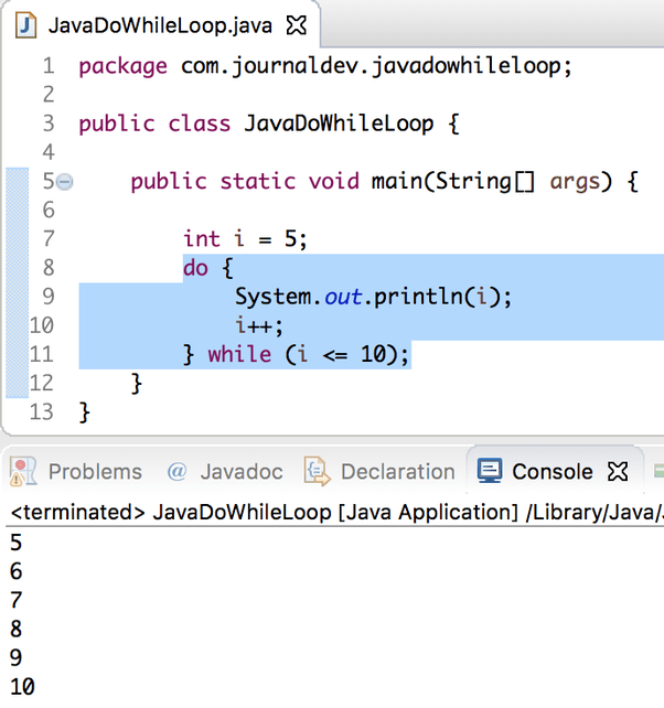 When should you use a dowhile loop in Java? Quora