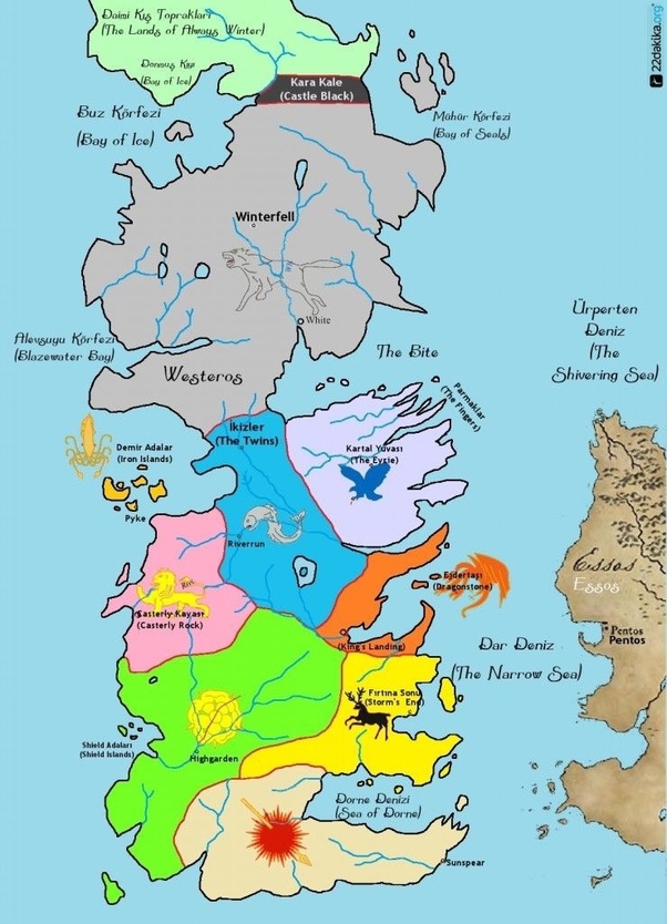 Map Of Westeros Storms End Maps of the World