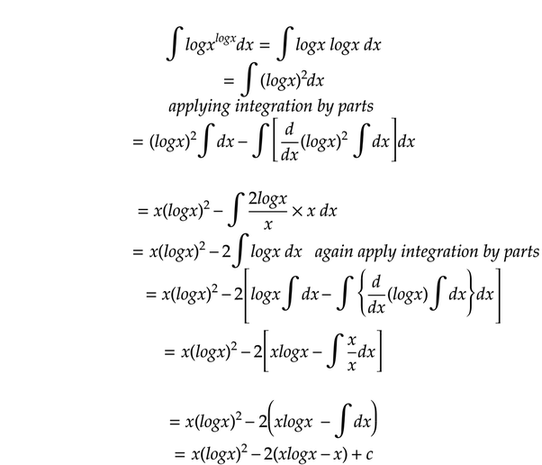 What Is The Integral Of Logx Logx Quora