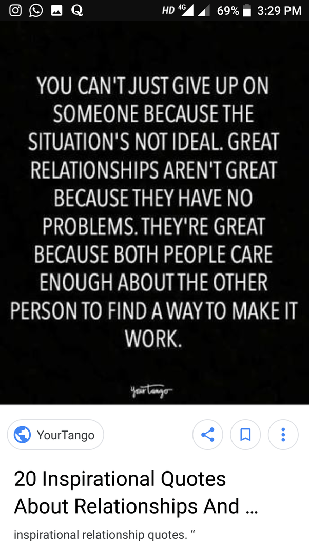 What does it mean when someone says I won't give up on you? Quora