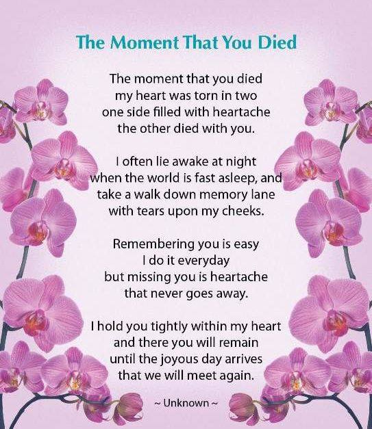 What is one of the best poems about missing a loved one? Quora