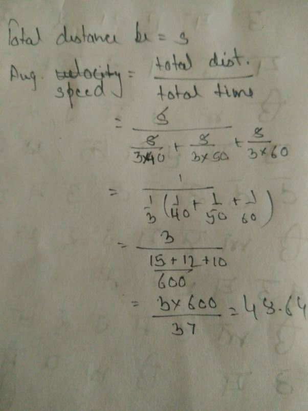 A car travels one third of distance in speed 40 km/hr next