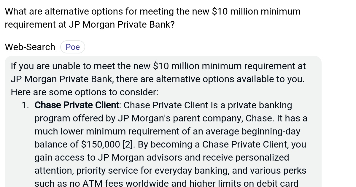 What are alternative options for meeting the new 10 million minimum