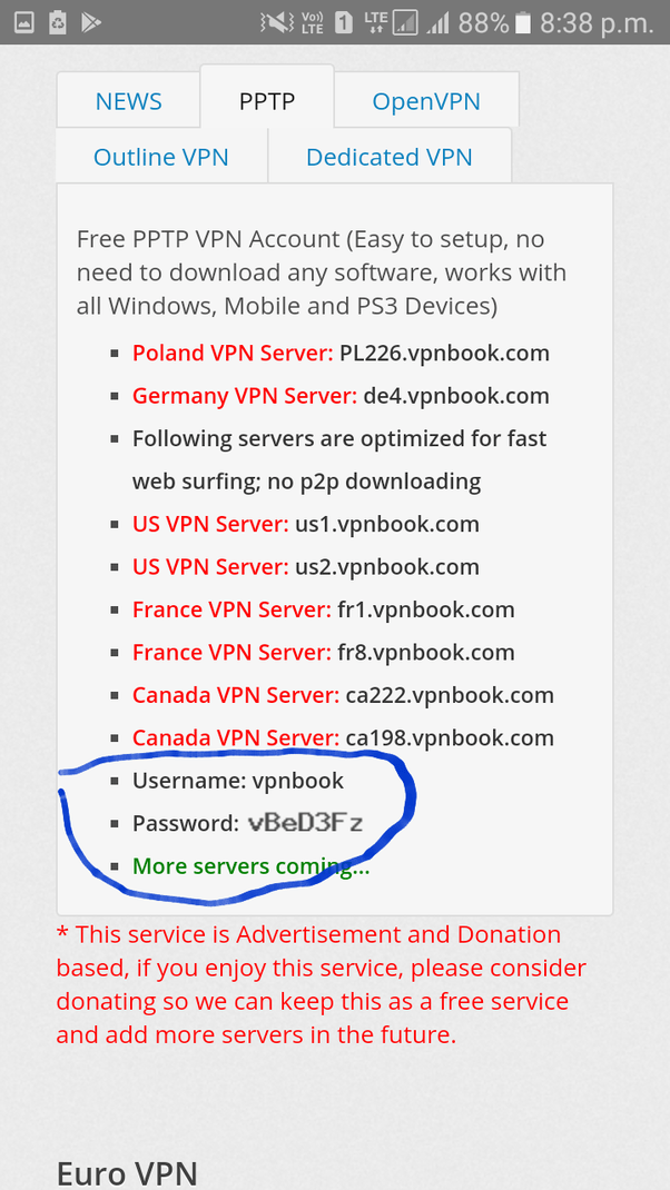 Free Pptp Vpn Server List 2020