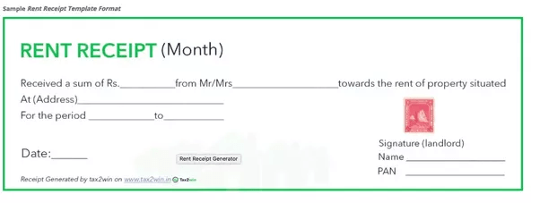 How should I fill a rent receipt? Quora