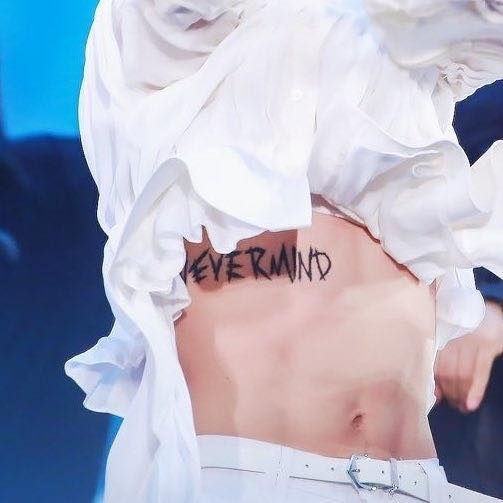 Do you think that Jimin’s 'Never mind' tattoo is real? Quora