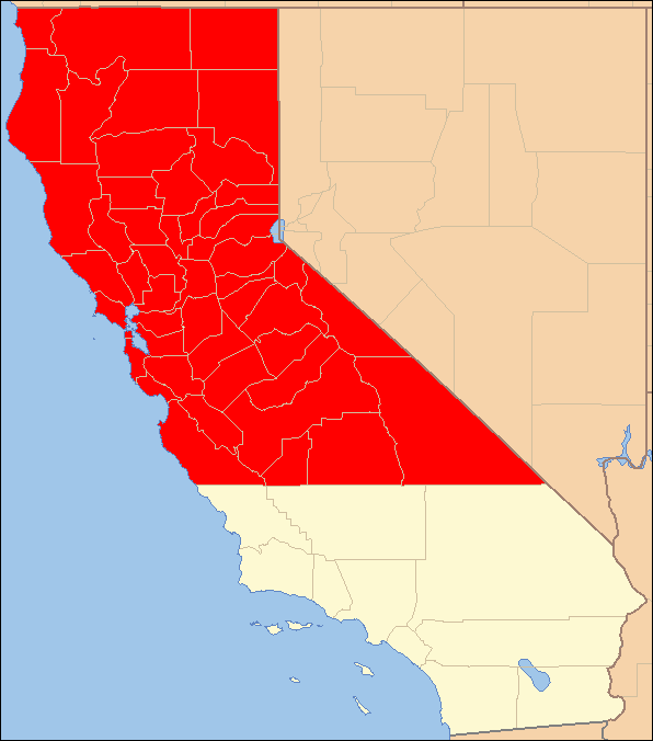 California Map North And South Where does Northern California end and Southern California begin? Quora