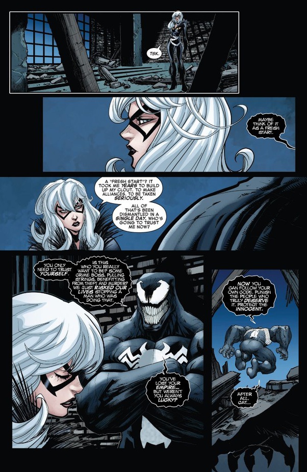 What would happen if the current Venom bonded with Black Cat? Would he