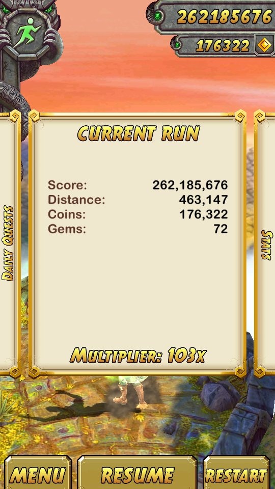 What is your high score in Temple Run? Quora