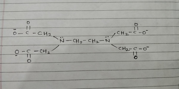 What is the structural formula for EDTA? Quora