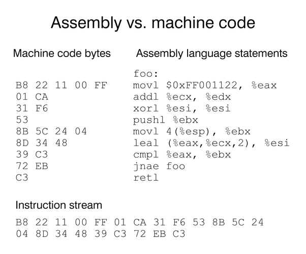 Assembler instruction statements IBM