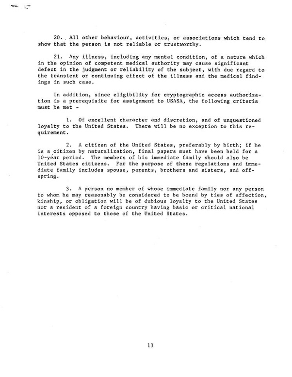 What happens if you're denied a top secret security clearance for your