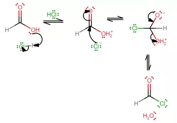 What happens when formic acid reacts with HCl? Quora