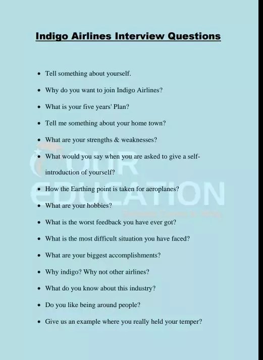 How Should I Prepare For A Personal Interview For The Jet Airways