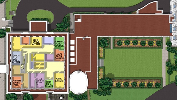 What is the purpose of the West Wing and the East Wing of the White