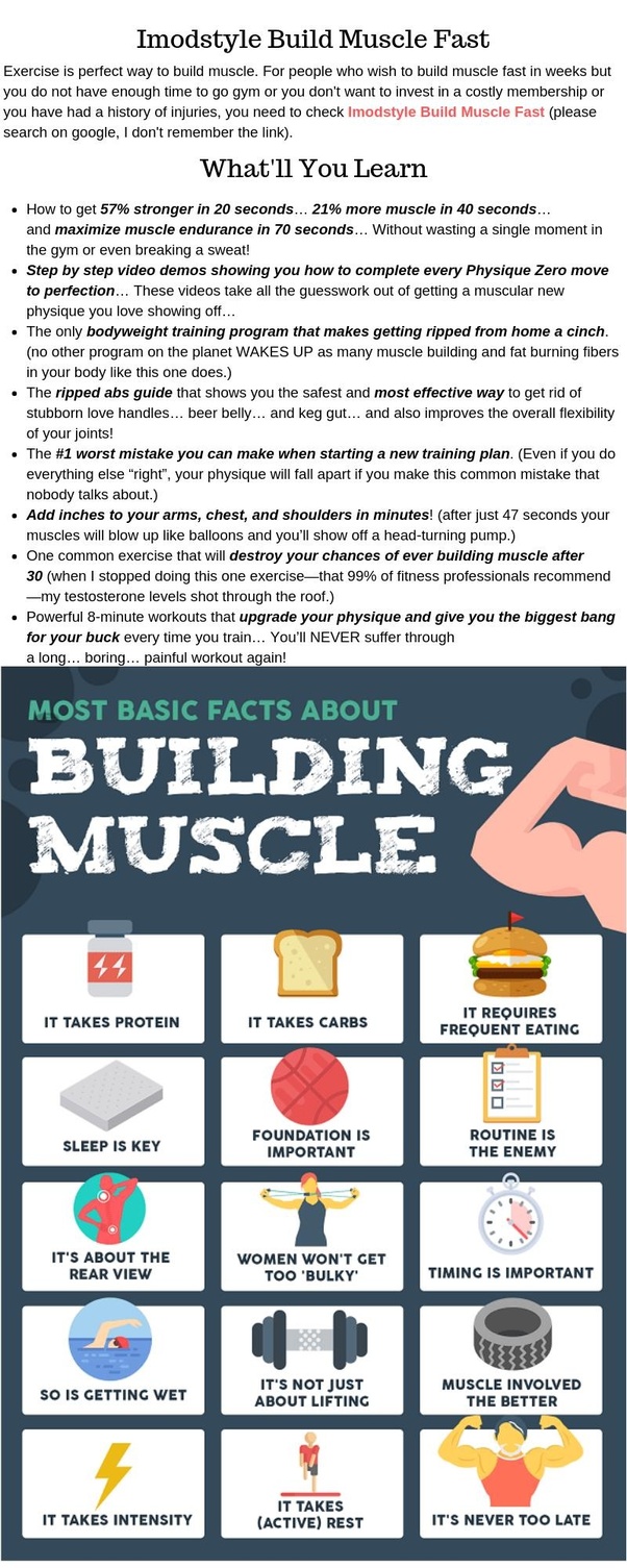 How to build muscle as a 13 year old Quora