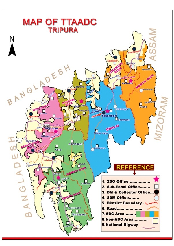 Buy India Political Map In Bengali Language