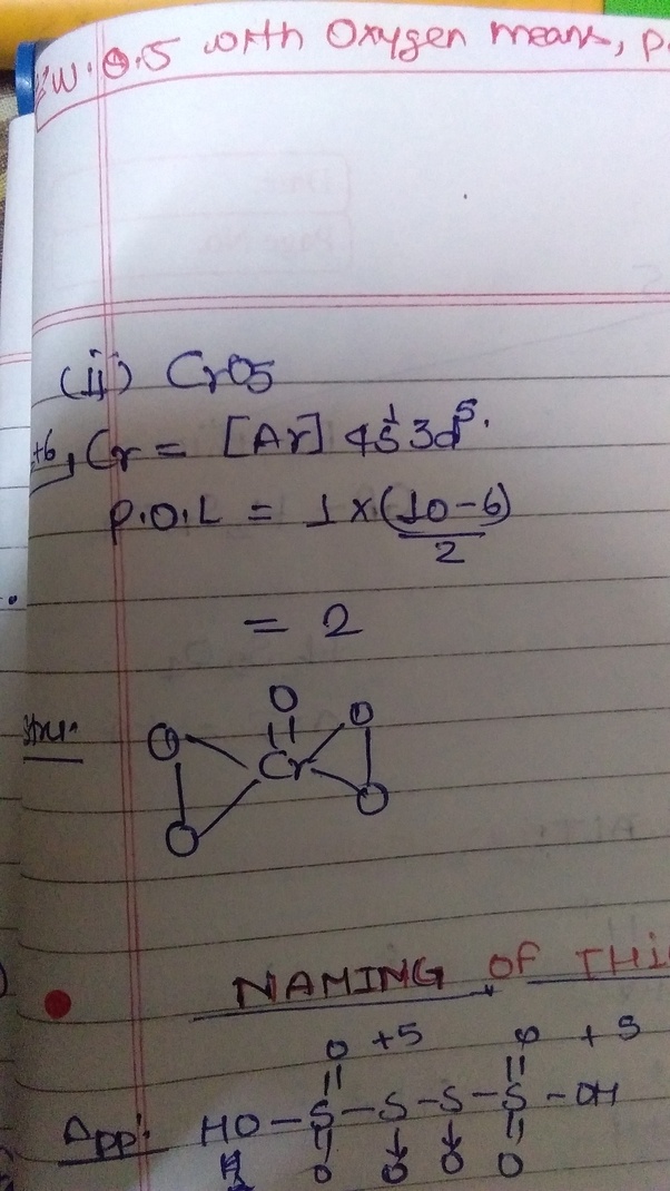 What is the oxidation state of Cr in [CrO5(OEt) 2]? Quora