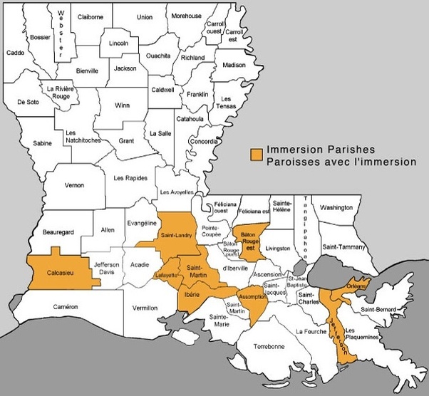 Louisiana Map With Parishes Names IQS Executive