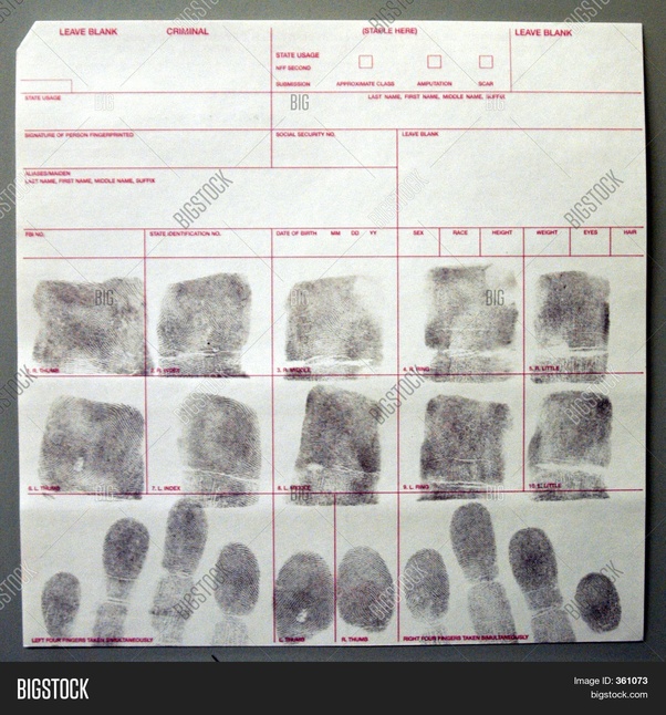 If I had a FBI fingerprint check for my job, does that mean the FBI now