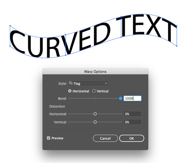How to make the text look curved in Illustrator Quora