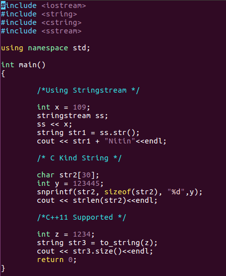 How to convert data types like double, int, float to string in C++ - Quora