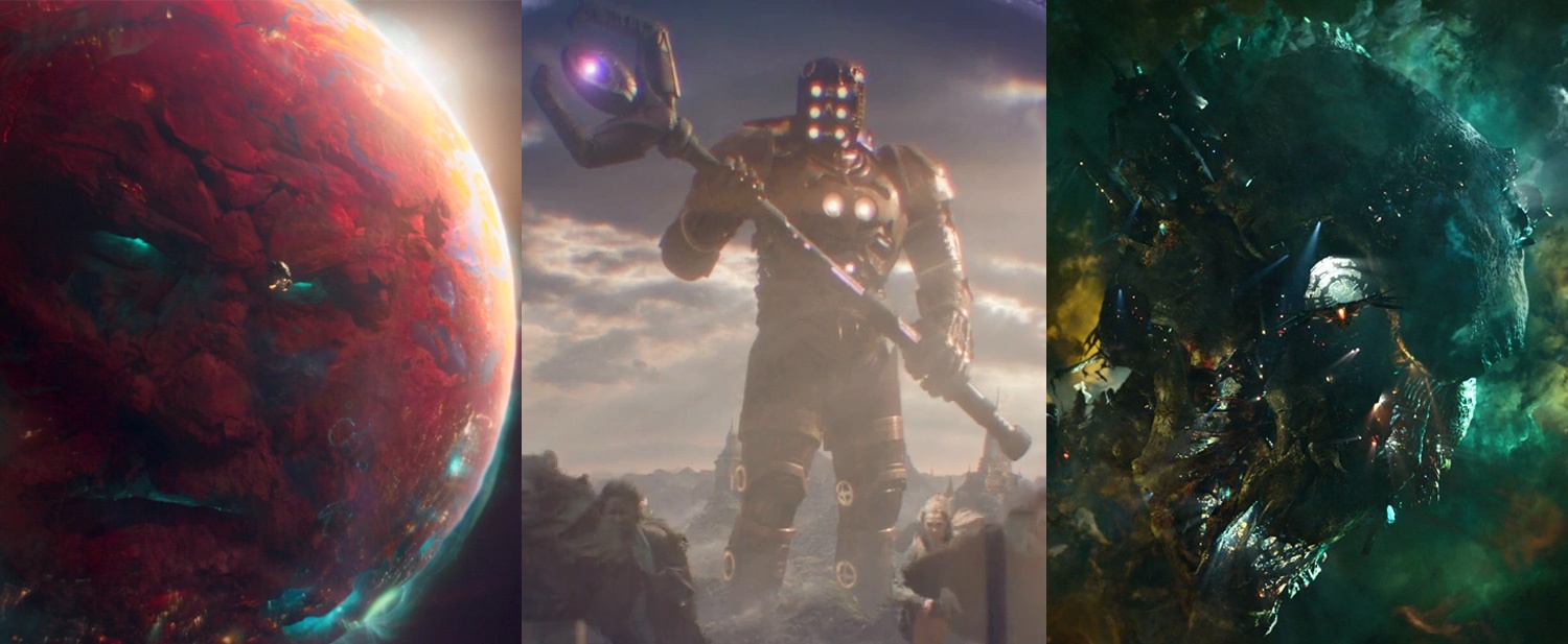 Official Concept Art of Celestials in Eternals from SDCC