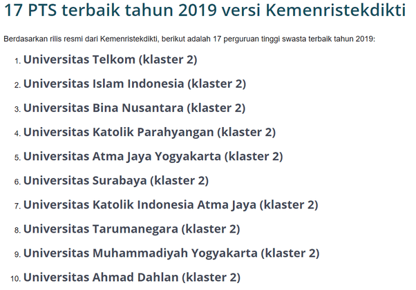 Tes Masuk Universitas Swasta Hanya Formalitas Kunci Soal Lengkap