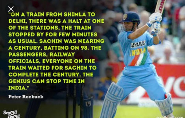 Is Sachin Tendulkar the most popular cricket personality in the world