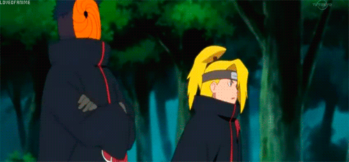 Right before his final explosion, why does Deidara say 'sorry Tobi'? Do