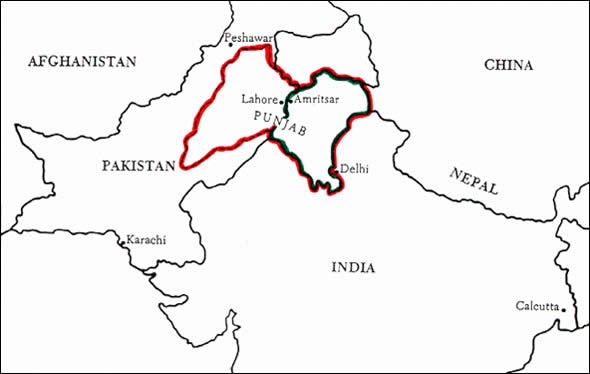 Map Of India Lahore Maps of the World