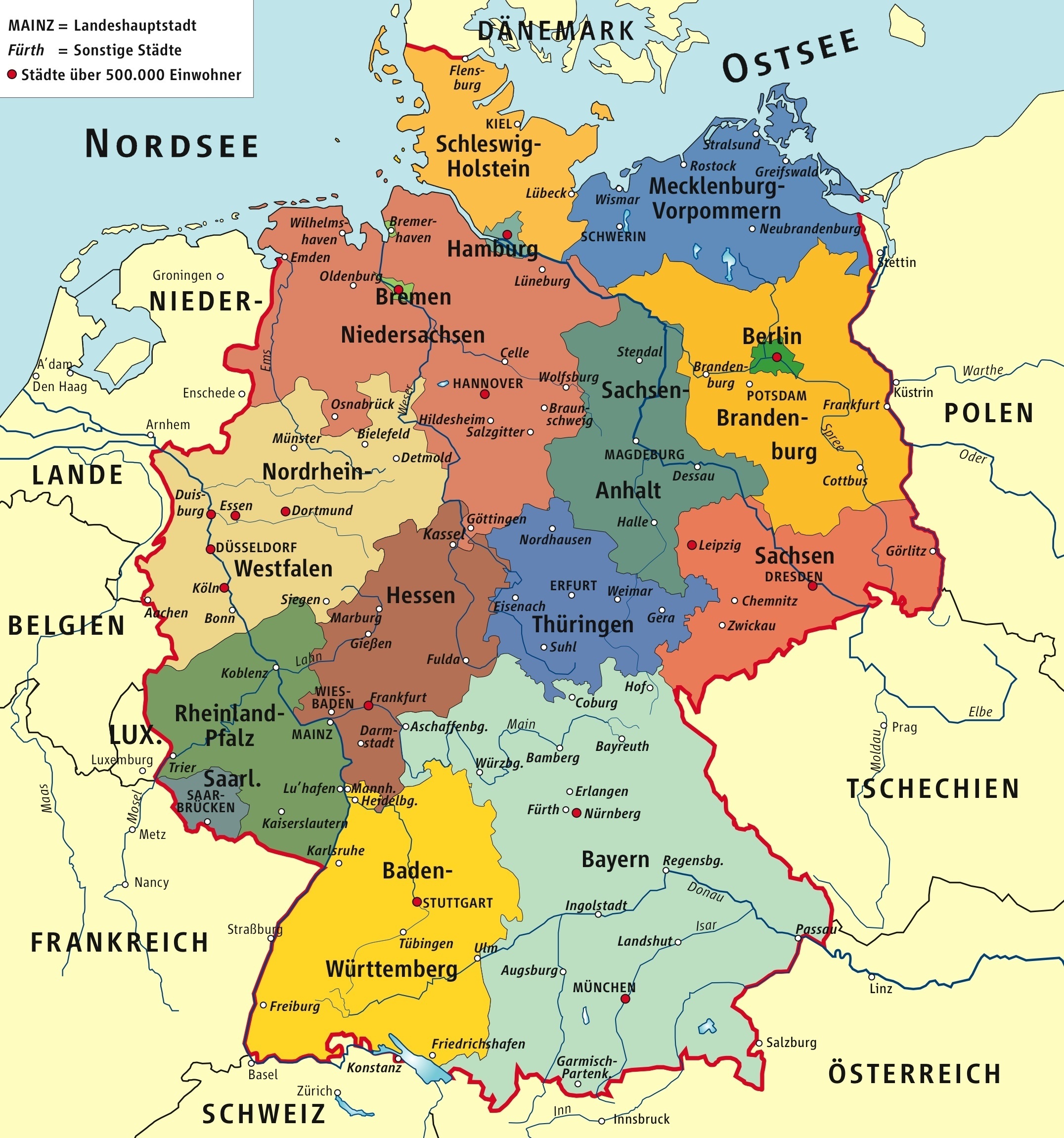 Map of Central and Eastern Europe Nations Online.
