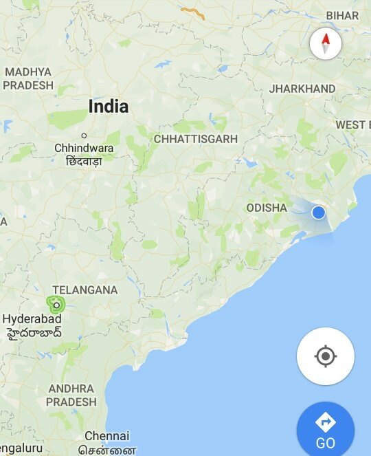 Odisha Andhra Border Map Telangana doesn't share its border with Odisha, but why is it shown in